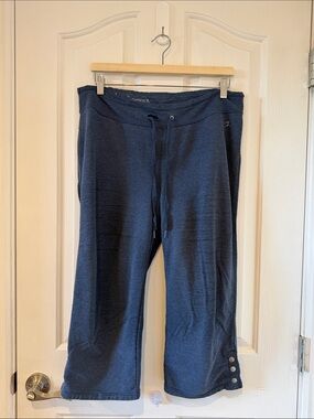 Danskin Charcoal Grey Cropped Active Lounge Pants XL